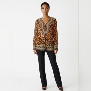 Leopard Print Women's Blouse